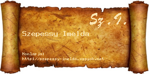 Szepessy Imelda névjegykártya